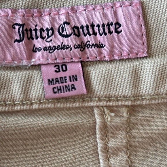 Juicy Couture Denim Mini Cargo Skirt w/Belt Nomad Brown Women’s 30 (12) NWT - Picture 9 of 9